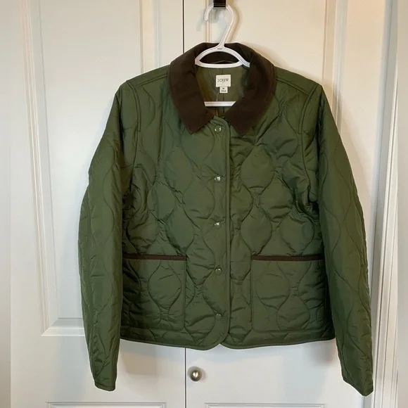 NWT J.Crew quilted barn jacket - Picture 2 of 12